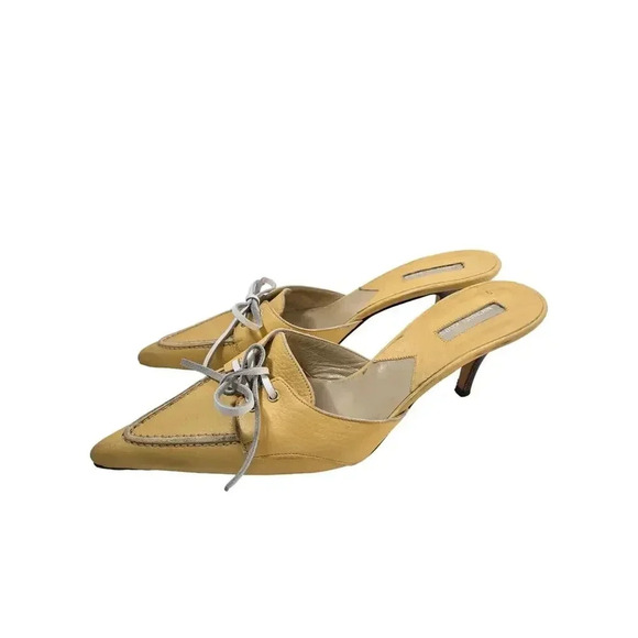 Michael Kors Mule Butter Yellow Size 8.5 - Picture 1 of 5